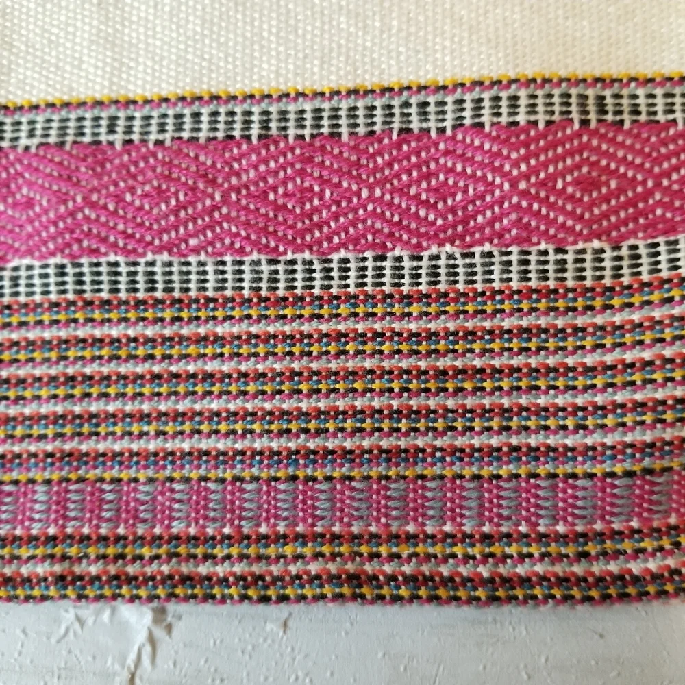 World Market Woven Multi Stripe Tassel Placemats Qty 4